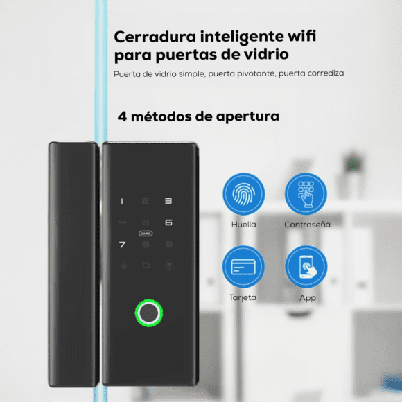 Cerradura para puerta de vidrio Iki Smart - Image 4