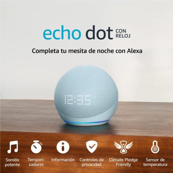 Alexa Echo dot con reloj digital 5ta generación 2022 - Image 4