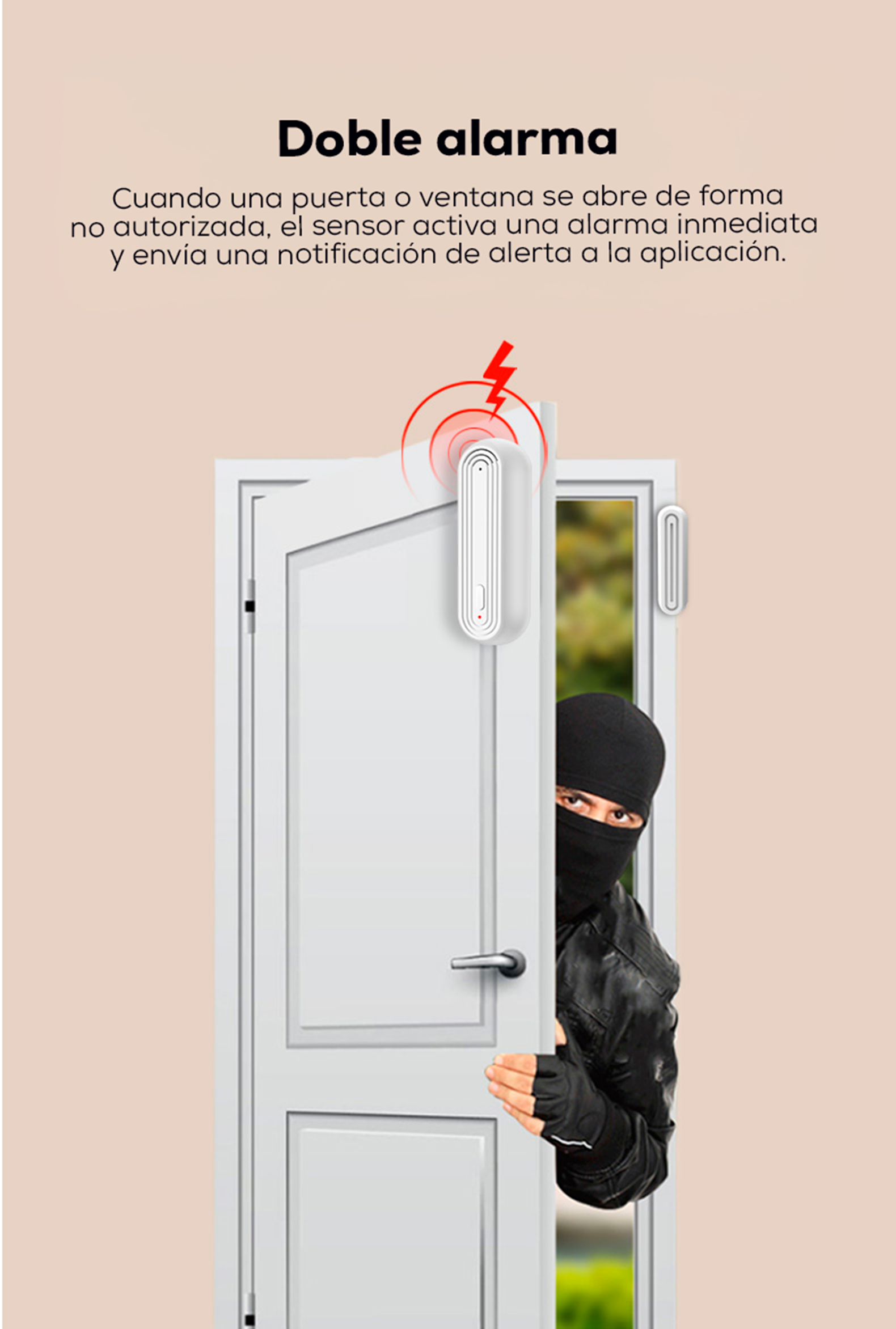 Sensor de puertas y ventanas + alarma Iki Smart - Image 4