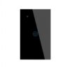 Apagador de luz sencillo negro Iki Smart